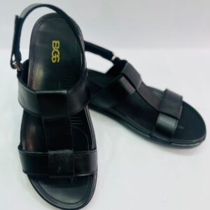 Full leather Sandal Black