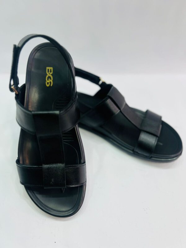 Full leather Sandal Black