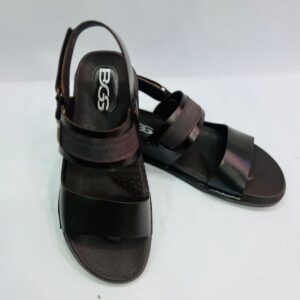 Full leather Sandal Shinny Brown